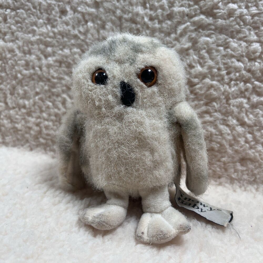 Stuffed Animal House Baby SNOWY OWL 5 Inches Maplefoot Babies Canada